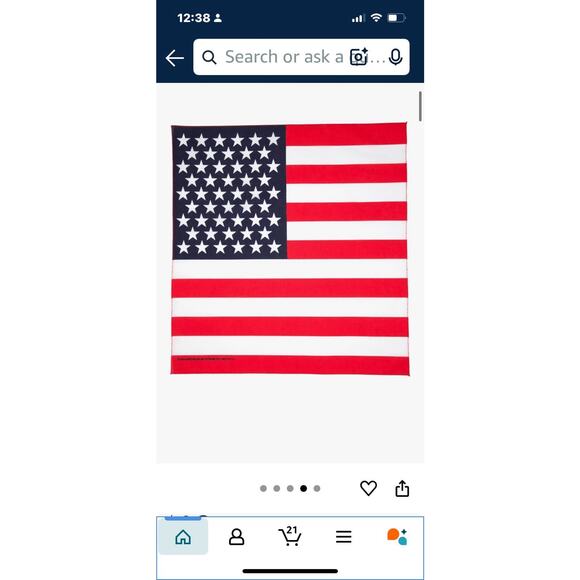 Bold & Stunning American Flag Polyester Bandanas - Set Of 3 - Ohsaya - Picture 1 of 12